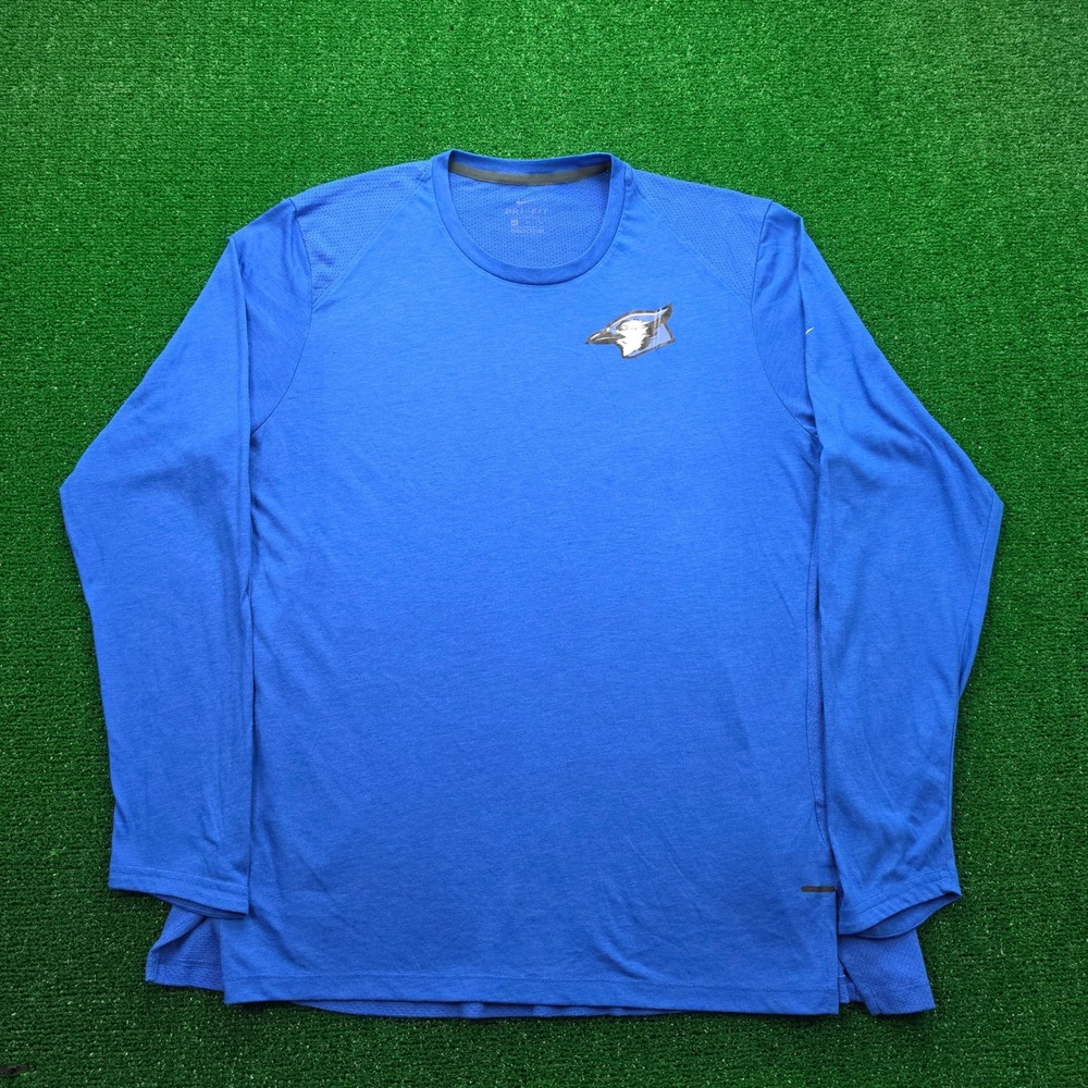 Toronto Blue Jays MLB Nike Hypercool Shirt Mens XL Blue Performance Long Sleeve